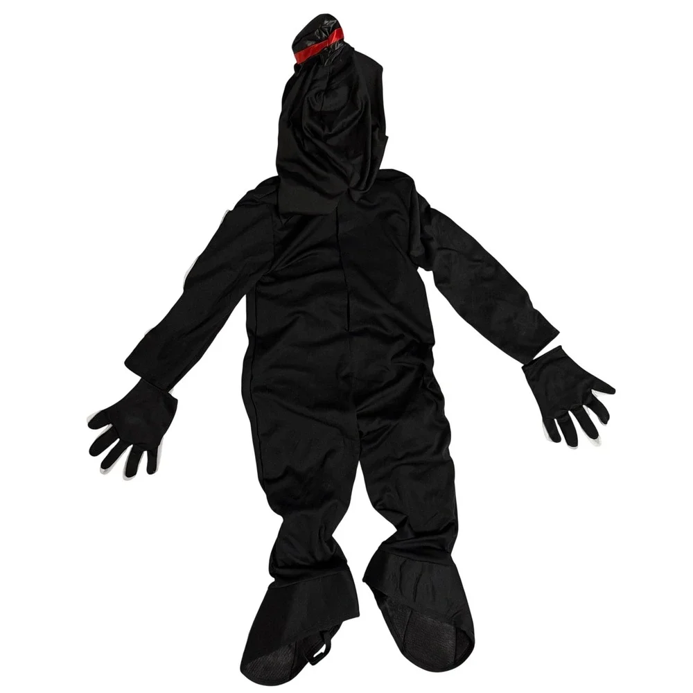 Spooktacular Creations Skeleton Costume Kids 3T Black Excellent Skelebones Mask